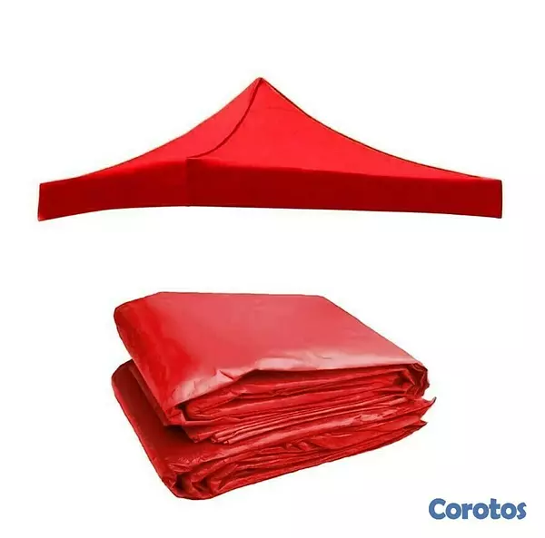 herramientas, jardines y exterior - Lona de Carpa 3x3 metros color azul y rojo 3