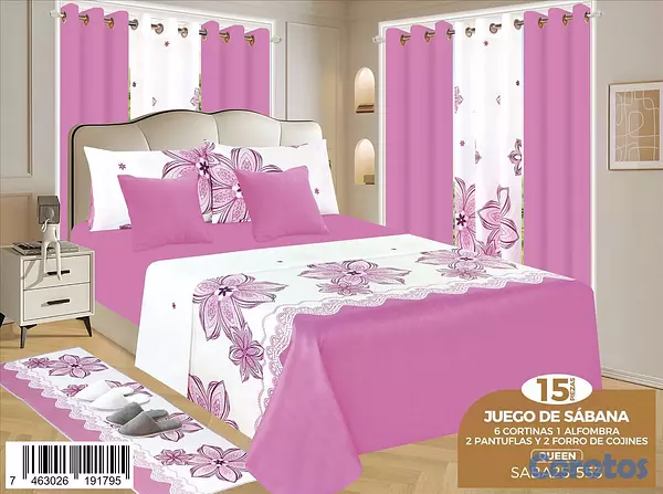 muebles y colchones - Juego de sabana 15 pz 6