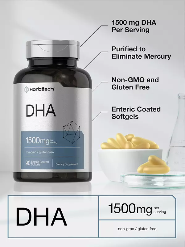 Salud y Equipamiento Médico - Dha 1500mg 90 Cap Horbaach 4