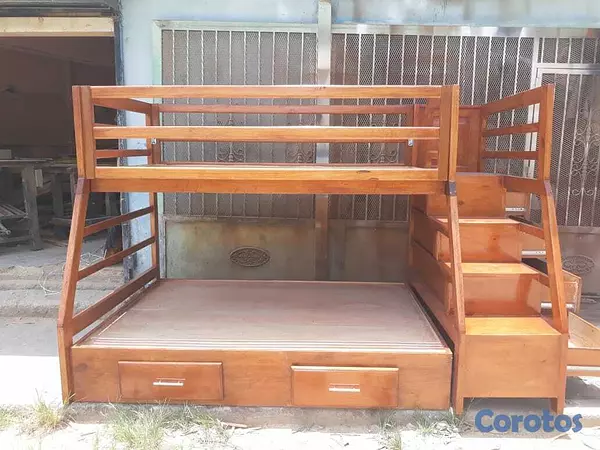 muebles - Venta de camarotes en madera con escalera  3