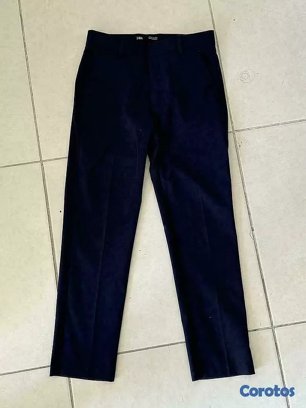 ropa y zapatos - traje,blazer con pantalon size 8 colo azul oscuro maraca zara 4