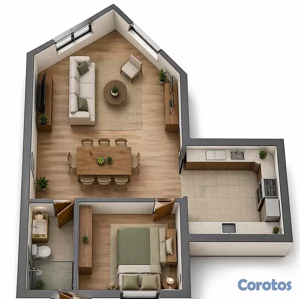 apartamentos - Alquilo apartamento 1 habitación La Castellana 2
