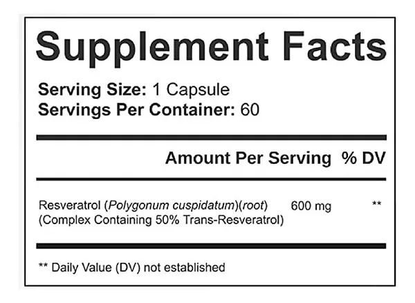 Salud y Equipamiento Médico - Nutracreek Resveratrol 60 caps 2