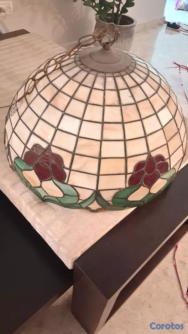 decoración y accesorios - Lampara colgante en vitral 100% 3