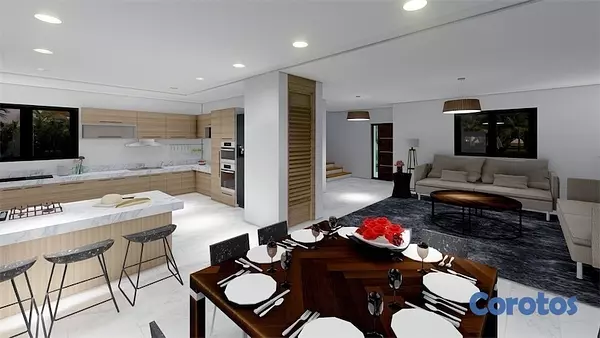 casas vacacionales y villas - Venta de Villa con piscina cerca de la playa en Juan dolio Metro country club  8