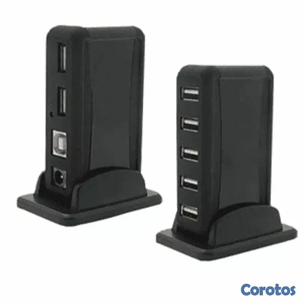 computadoras y laptops - HUB USB AGILER 7 PUERTOS USB 2.0, CON ADAPTADOR DE CORRIENTE. (AGI-5312