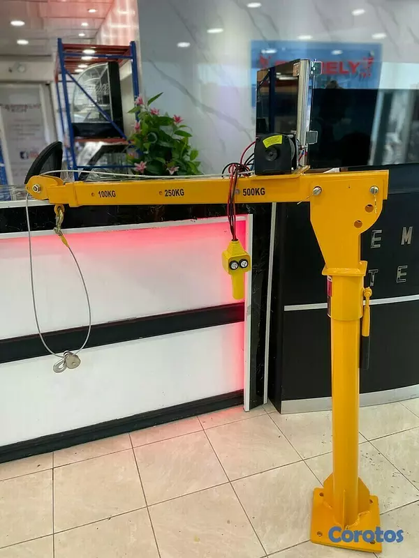 equipos profesionales - Grua montacargas electrica giratoria de 3000lbs 3