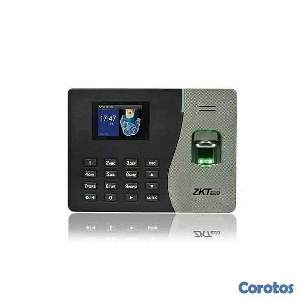 equipos profesionales - Reloj Biometrico Ponchador De Asistencia ZKTeco reloj digital de huellas. 5