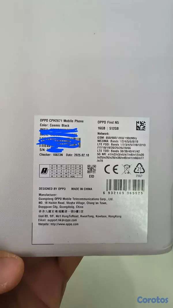celulares y tabletas - Oppo Find N5 512GB 16GB Ram GLOBAL en su caja 2