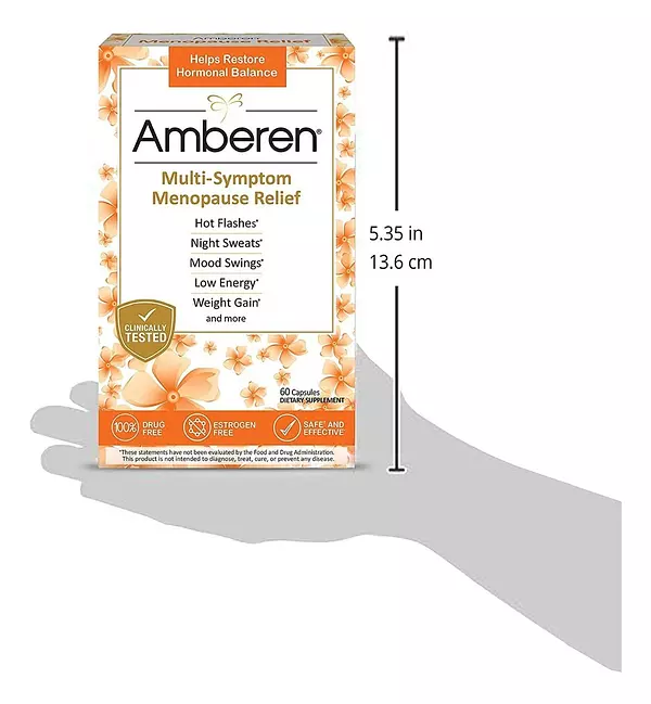 Salud y Equipamiento Médico - Amberen Alivio De La Menopausia Equilibrio Hormonal, 120 Cap 6