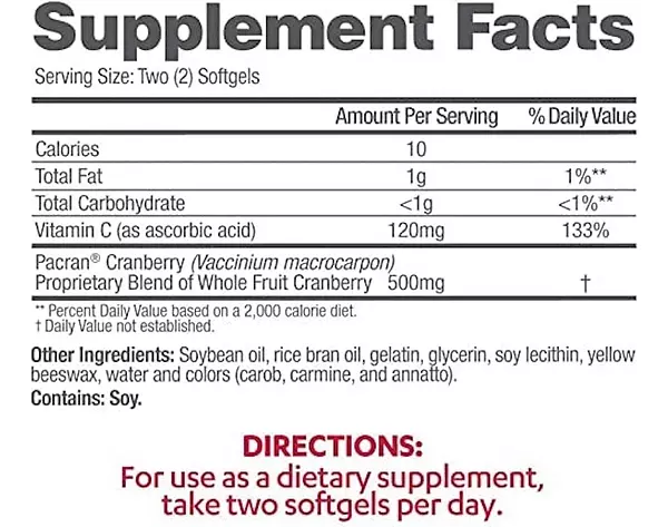 Salud y Equipamiento Médico - Cranberry 100 Caps 500mg Azo - Uni - Unidad A $1574 2