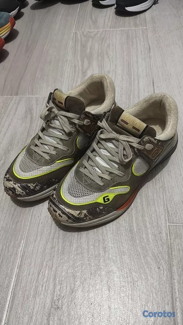 zapatos para hombre - Tenis Gucci size 12/46 Ultra Pace como nuevos, con su caja y dustbag
 3