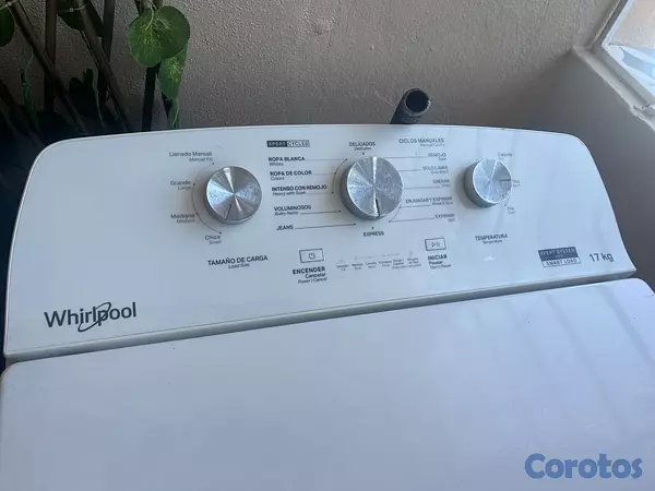 electrodomesticos - Lavadora en venta marca Whirlpool 🧺

Capacidad grande (17 kg), ideal para fami
 4