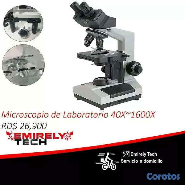 equipos profesionales - Microscopio biologico profesional para laboratorio 40X~1600X Microscopio clinico 1