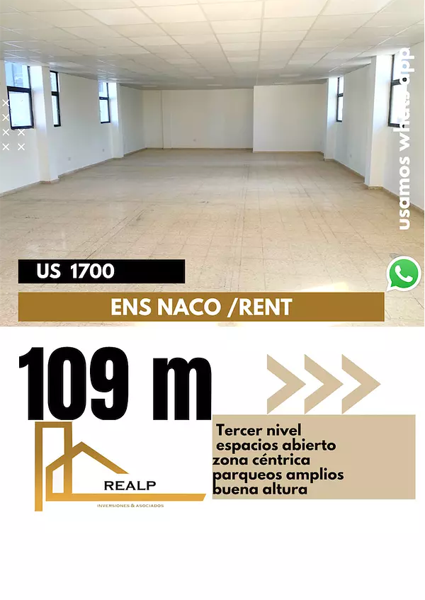 oficinas y locales comerciales - Local con espacio abierto en Naco 1