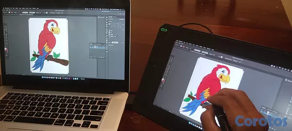 computadoras y laptops - Huion Kamvas 12 Como nueva con accesorios y caja 3