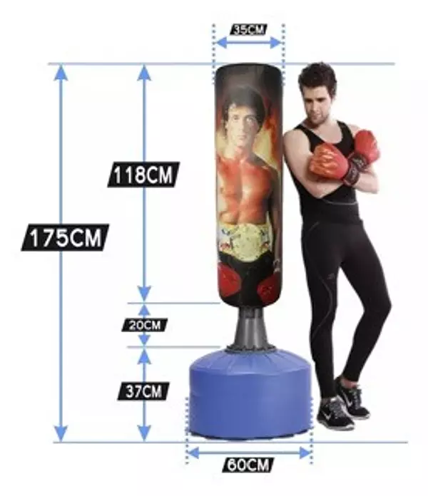 Artículos Deportivos - Saco de boxeo con base piso saco de concentración para box 1