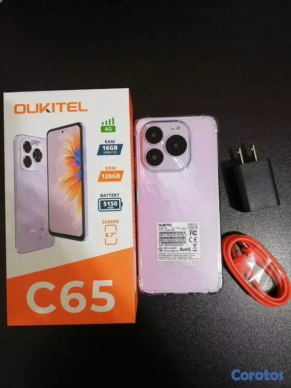 celulares y tabletas - TELEFONO OUKITEL C65 128+4GB SOMOS TIENDA FISICA 2
