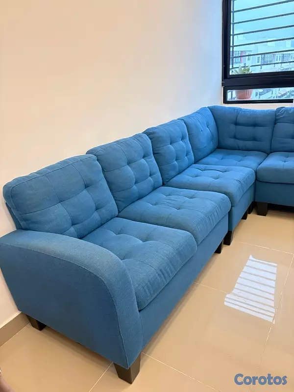 muebles y colchones - Sofá tipo L desarmable en excelente estado 2