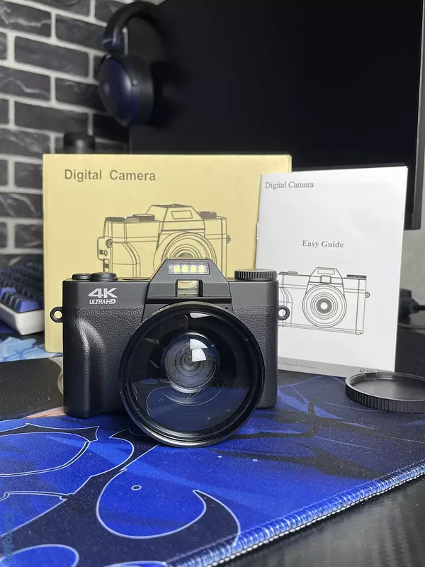 camaras y audio - Cámara digital 4K para fotografía, enfoque automático, 56 MP, zoom digital 16X 3