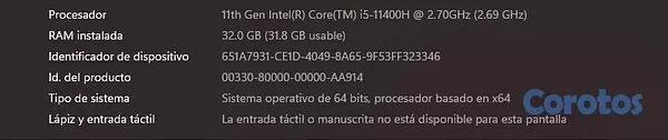 computadoras y laptops - Laptop Gamer (RTX 3060 / 32GB RAM / 1TB)  4