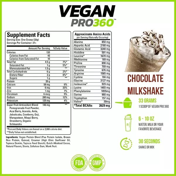 Salud y Equipamiento Médico - Proteina Vegana 907g Chocolate 2