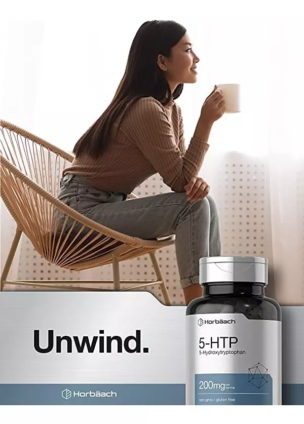 Salud y Equipamiento Médico - Horbaach 5-htp 200 Mg | 180 Capsulas | Suplemento De Fuerza 4