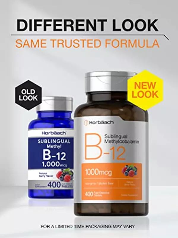 Salud y Equipamiento Médico - Vitamina B12 1000 Mcg Sublingual Metilcobalamina 400 Tab 2