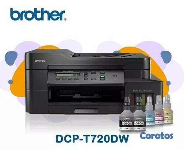impresoras y scanners - MULTIFUNCIONAL  BROTHER BOTELLA DE TINTA DE FABRICA,COPIA SCANER,IMPRESORA,WI-FI 2