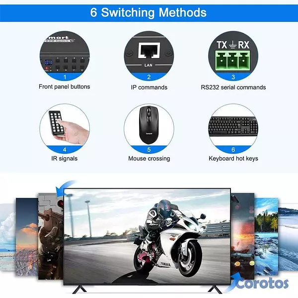 otros electronicos - KVM HDMI 8 Puertos 4