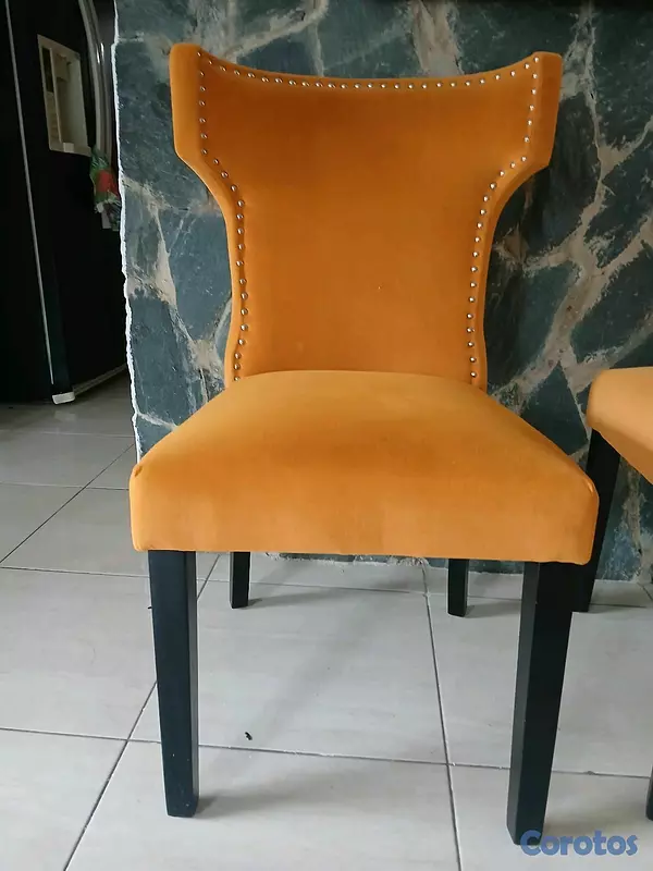 muebles y colchones - 4 sillas comedor color de temporada 
 2