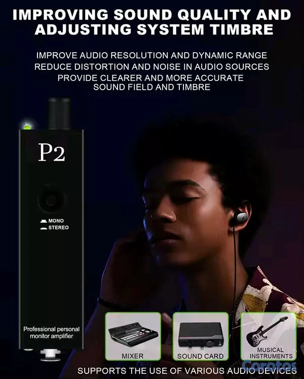 accesorios para electronica - Monitor P2 para personal de auriculares in-ear  5