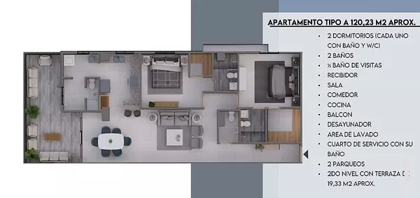 apartamentos - Vendo apartamento en Los Prados 3