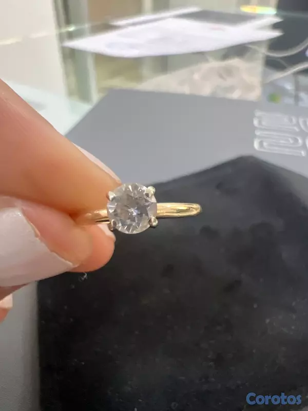joyas, relojes y accesorios - Anillo solitaria con diamante 3