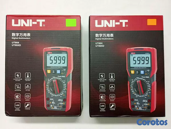 equipos profesionales - Multimetro Uni-T UT89X True RMS AC DC Ohmmeter Temperature NCV 8
