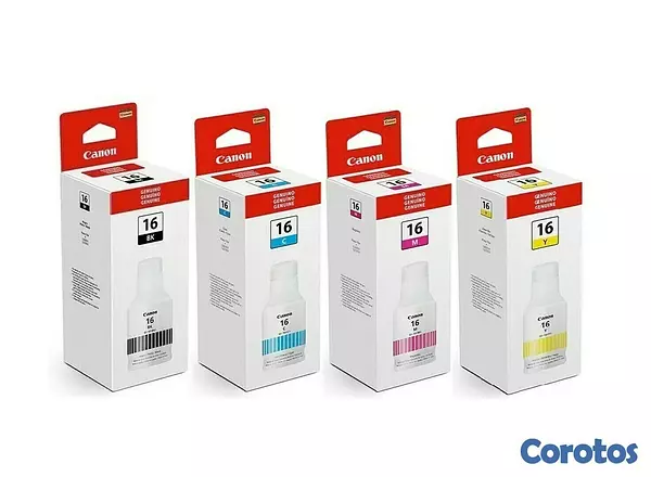 impresoras y scanners - BOTELLA DE TINTA CANON GI-16  ORIGINALES  EN TODOS LOS COLORES 3
