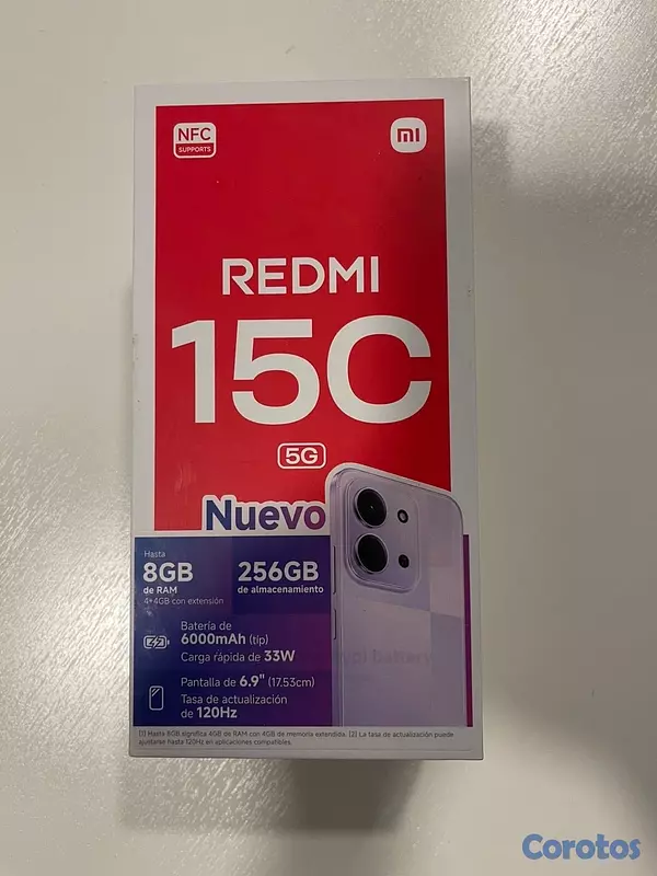 celulares y tabletas - Xiaomi Redmi 15C 5G 256GB Nuevo (Claro) 3