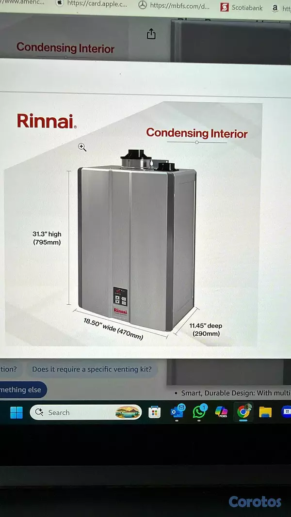 electrodomesticos -  Rinnai RSC199iP Smart-Circ Condensing Gas Tankles 3