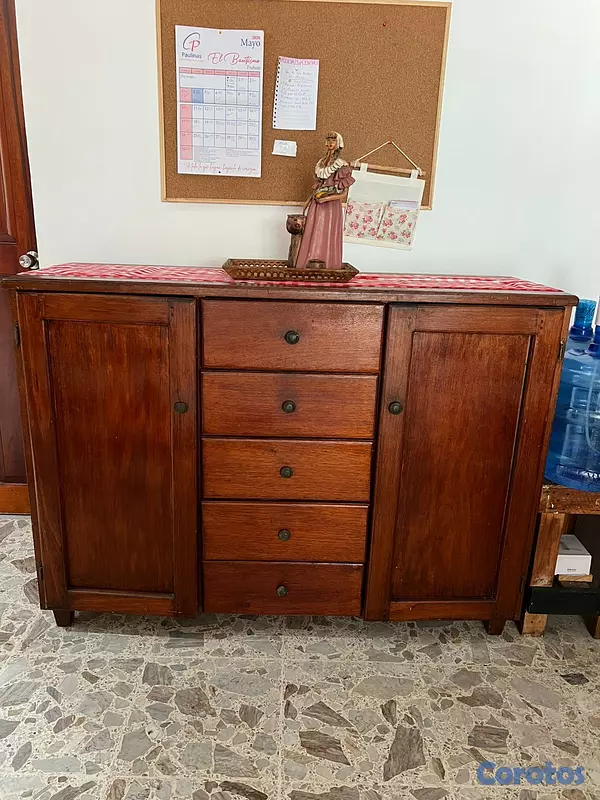 muebles y colchones - Mueble con gabinetes de madera de cedro para comed 2