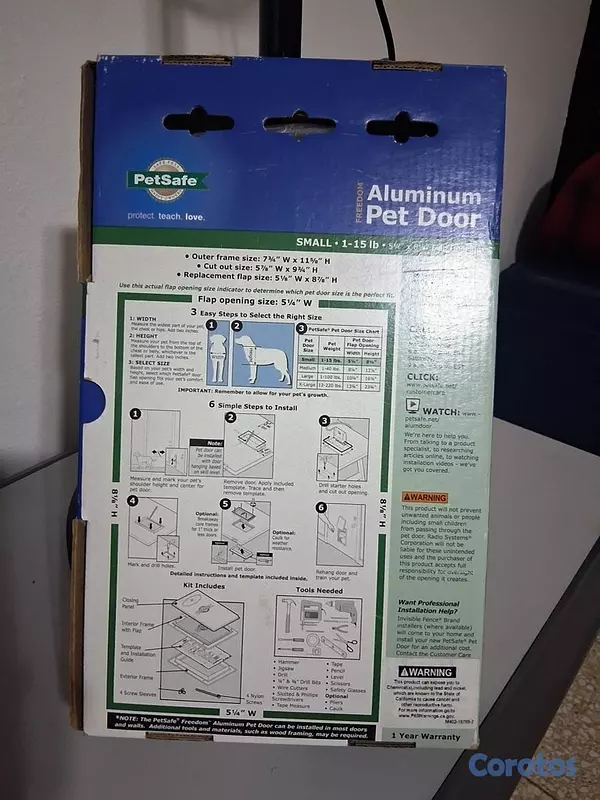 animales y mascotas - Puerta PetSafe Freedom para Mascotas (Aluminio) -  5