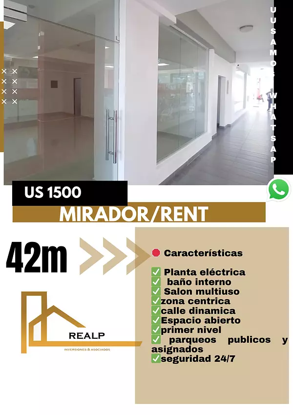 oficinas y locales comerciales - Alquiler local céntrico en el Mirador  1
