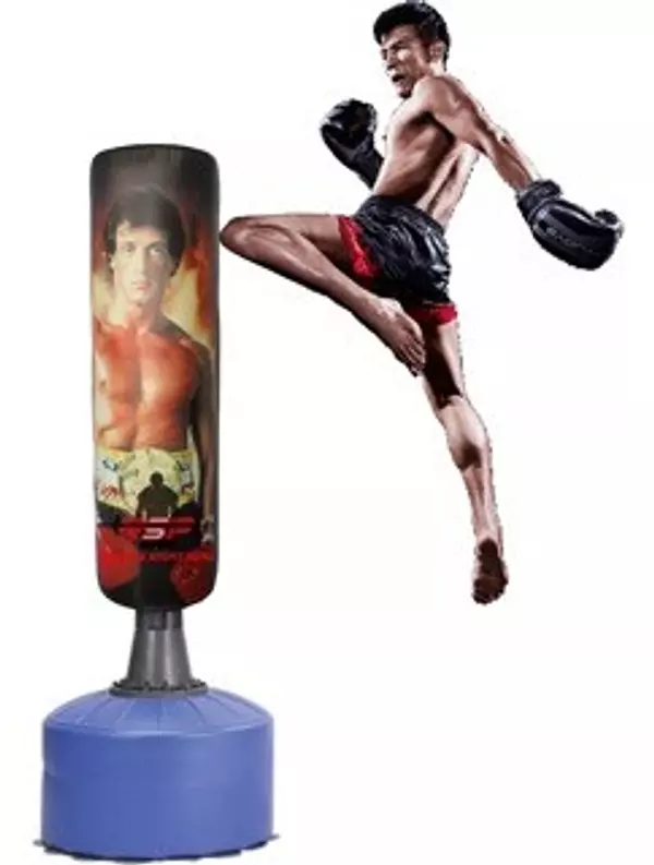 Artículos Deportivos - Saco de boxeo con base piso saco de concentración para box 3