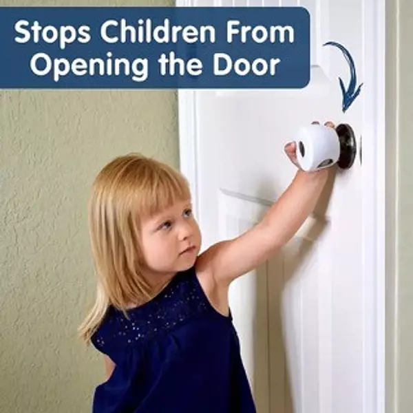 herramientas, jardines y exterior - Seguridad para los niños protector tirador de puerta, cubierta Perilla cerradura 4
