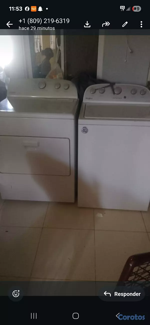 electrodomesticos - Lavadora q hace todo de gas sale la ropa seca solo 3