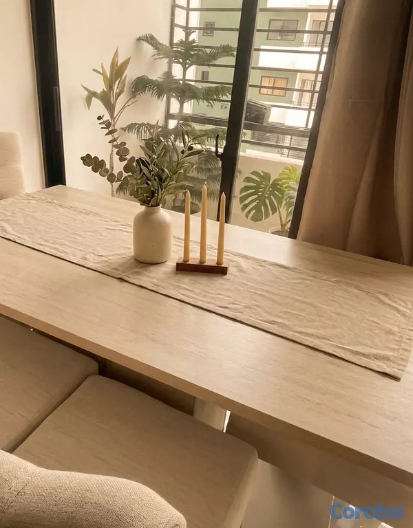 muebles y colchones - comedor moderno de 6 sillas  3