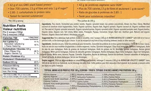 Salud y Equipamiento Médico - Proteina Gainer Chocolate 5lb - L A $ - L A $106980 2