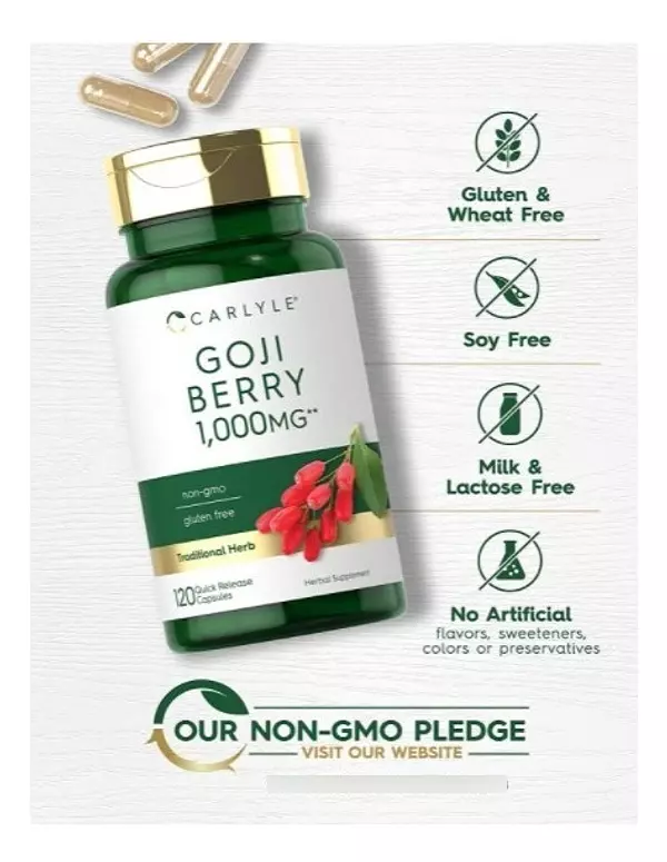 Salud y Equipamiento Médico - Baya De Goji 1000 Mg | 120 Uds 6