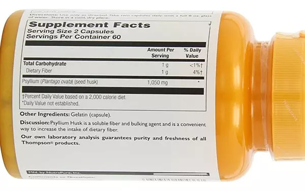 Salud y Equipamiento Médico - Psyllium 120 Cápsulas Pack De 2 2