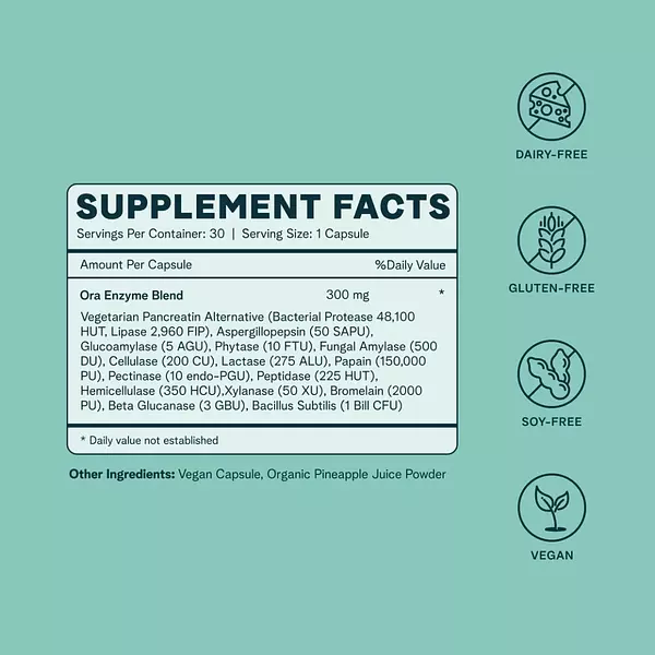 Salud y Equipamiento Médico - Enzimas Digestivas Ora Organic 2