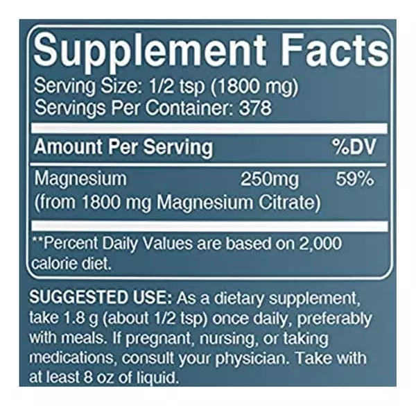 Salud y Equipamiento Médico - Citrato Magnesio 680g Earthborn - G A $2 - G A $266 2